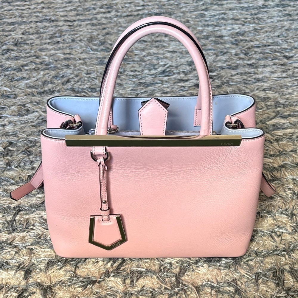 Fendi Light Pink Satchel Silver Hardware 8x11x5